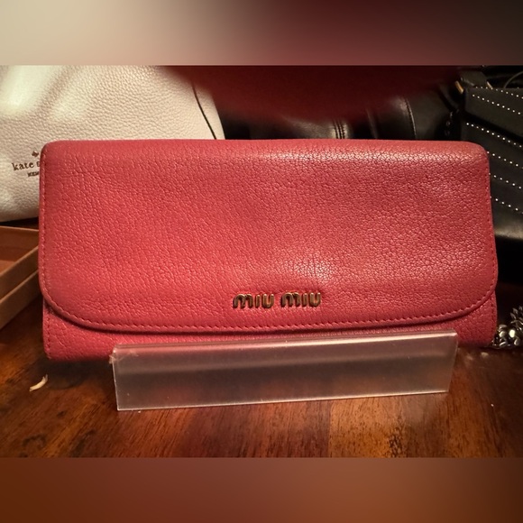 MIU MIU GUC Pebbled Leather Wallet - Picture 1 of 1